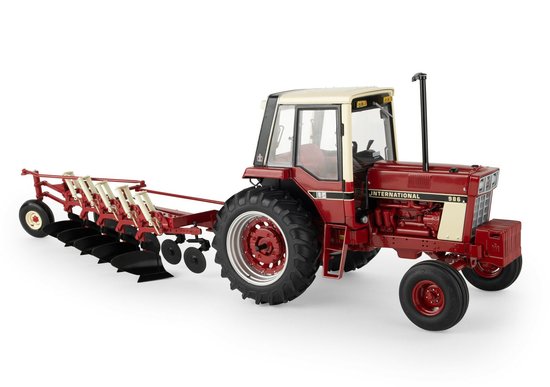 IH 986 with Cab with 720 Plough Precision Series