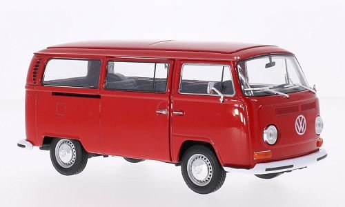 VW T2 bus, red, 1972