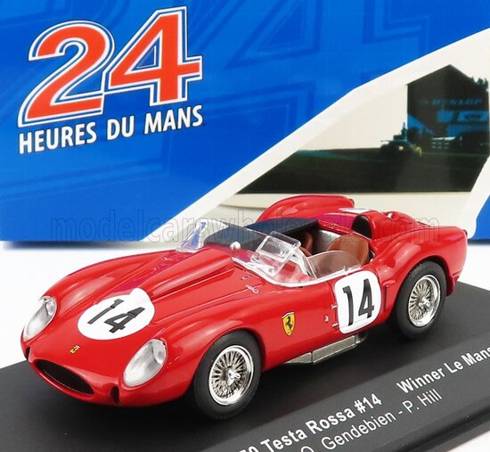 FERRARI 250 TR TESTAROSSA 3.0L V12 TEAM SCUDERIA FERRARI N 14 WINNER 24h LE MANS 1958