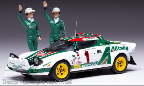 Lancia Stratos HF, No.1, Rally Monte Carlo, Winner Monte Carlo Series 1  with figurines, S.Munari/S.Maiga,