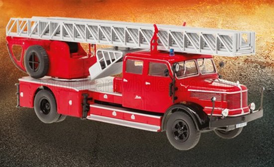 Krupp DL 52 SCALA fire truck, Germany 1955 - RED BLACK Krupp DL 52 SCALA fire truck, Germany 1955 - RED BLACK