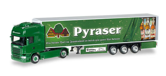 Scania R TL refrigerated semitrailer "Spedition Brunner / Pyraser Brauerei", Scania R TL refrigerated semitrailer "Spedition Brunner / Pyraser Brauerei",
