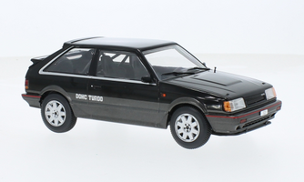 Mazda 323 4WD Turbo, black/metallic-dark gray, 1989