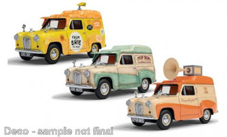 Set troch áut: Austin A35 Van, RHD, Wallace & Gromit, Kolekcia: Cheese Please!, Top Bun a Spick & Span Mobile