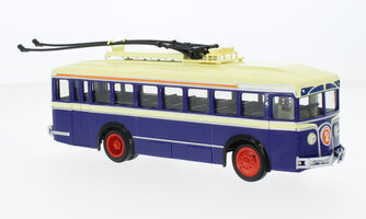 LK 2 Trolleybus, dunkelblau/hellgelb