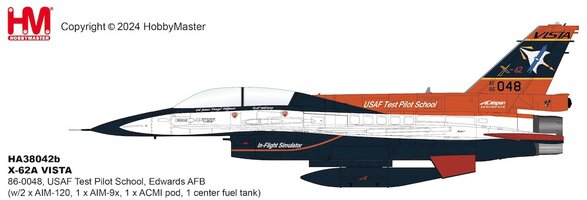 F16D Fighting Falcon X-62A VISTA, USAF Test Pilot School, Edwards AFB