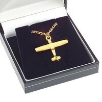 Cessna 172 necklace and pendant made of 22k. gold Cessna 172 necklace and pendant made of 22k. gold