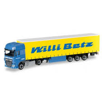 DAF XF SSC Euro 6 curtain canvas semitrailer "Willi Betz",