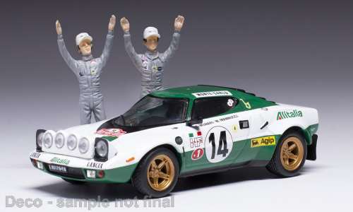 Lancia Stratos HF, No.14, Rally Monte Carlo, Winner Monte Carlo Series 1  with figurines, S.Munari/M.Mannucci,