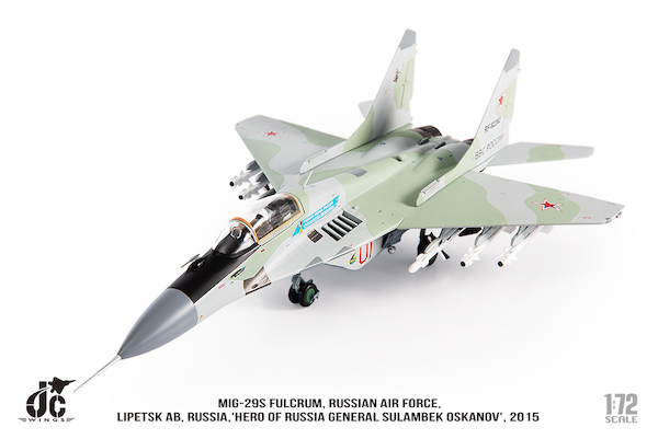 MIG 29S Fulcrum Russian Air Force 2015 Hero of Russia General Sulambek  Oskanov