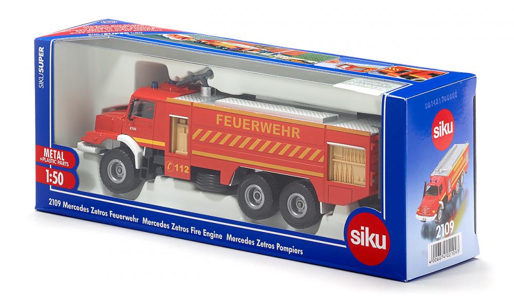 SIKU Super-- Mercedes Zetros Fire Engine | Modelsnavigator.com